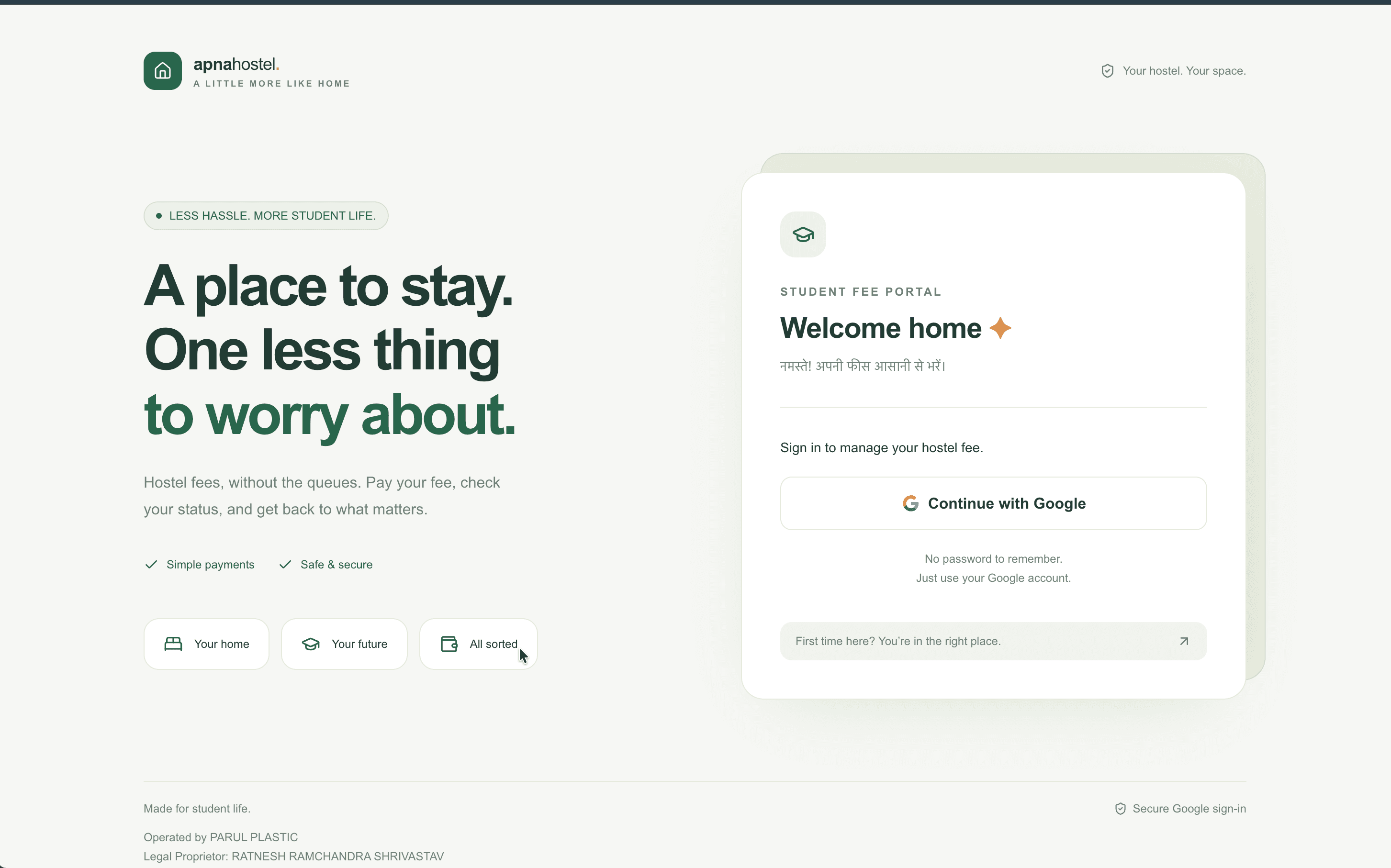 Apna Hostel preview